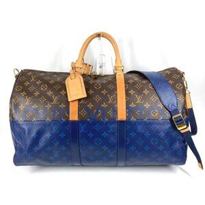 LOUIS VUITTON M43861 Monogram Split KeepallBandouliere 50 Shoulder Duffle Bag